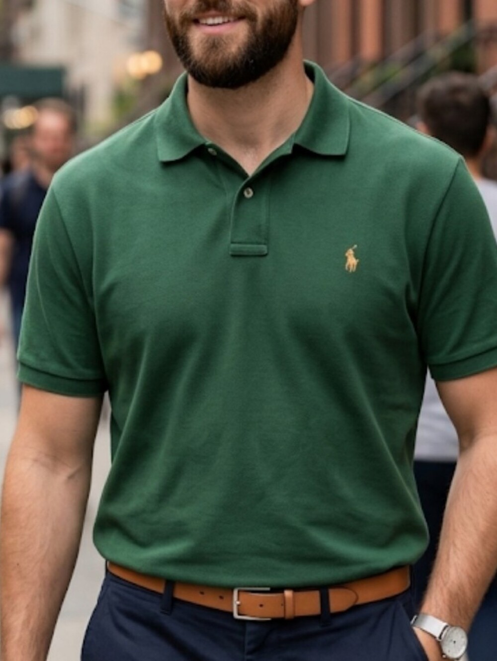 Polo by Ralph Lauren Dark Green Short-Sleeve Polo Shirt
